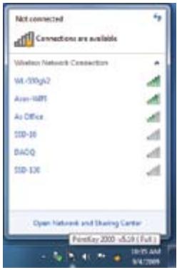 ASUS CM1831 - Een verbinding makes met een draadloos network: - 1