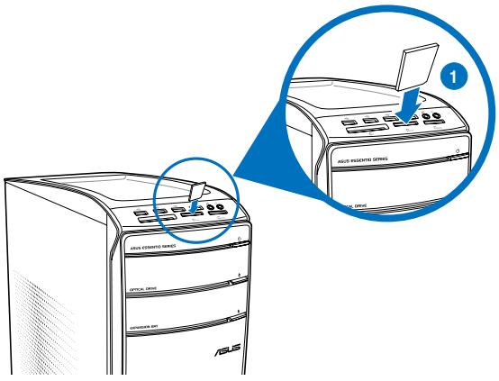 ASUS CM1831 - Using the memory card reader - 1