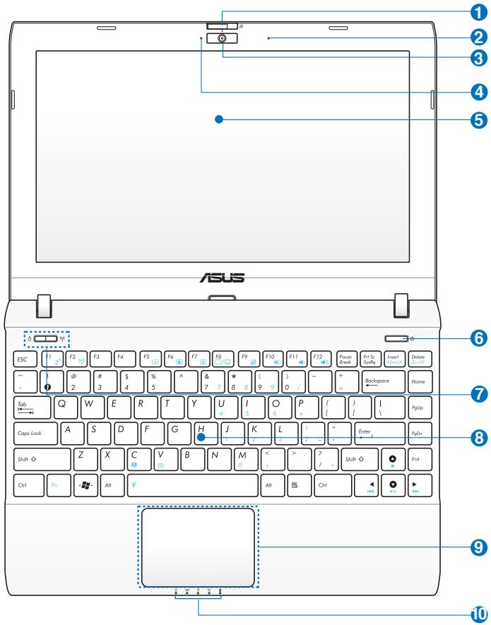 ASUS EEE PC 1225C - Dessus - 1