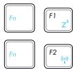 ASUS EEE PC 1225C - Touches de fonctions spéciales - 1