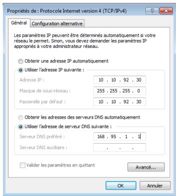 ASUS EEE PC 1225C - Utiliser une adresse IP statique : - 1