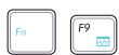 ASUS EEE PC R011CX - Touches de fonctions spéciales - 9