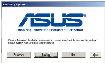 ASUS EEE PC R11CX - Utiliser la partition de restauration (Restauration F9) - 3