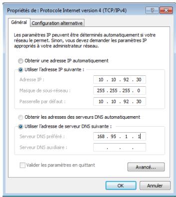 ASUS EEE PC R11CX - Utiliser une adresse IP statique : - 1