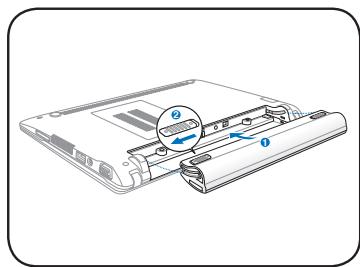 ASUS EEE PC X101H - Installes la batterie - 1