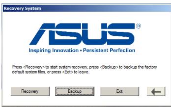 ASUS EEE PC X101H - Utiliser la partition de restauration (Restauration F9) - 3