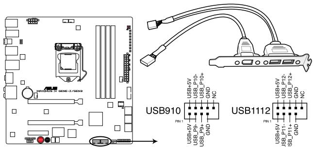ASUS MAXIMUS IV GENE-Z GEN3 - Connecteurs USB 2.0 (10-1 pin USB910; USB1112) - 1