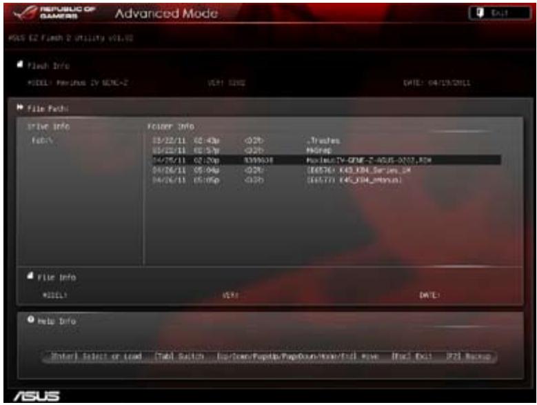 ASUS MAXIMUS IV GENE-Z GEN3 - Utilitaire ASUS EZ Flash - 2