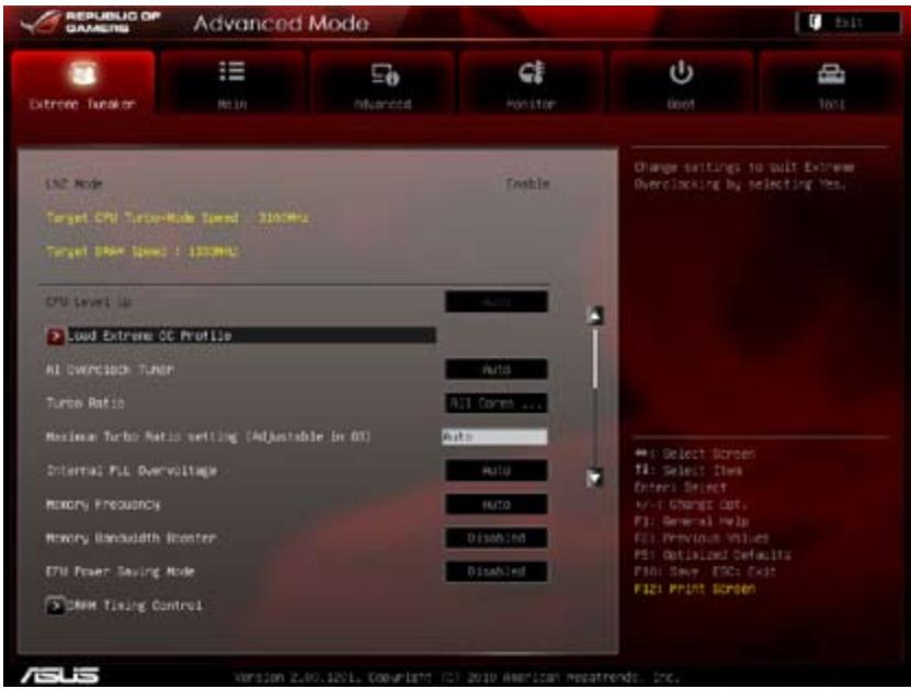 ASUS MAXIMUS IV GENE-Z GEN3 - Menu Extreme Tweaker - 3