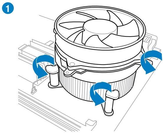 ASUS MAXIMUS IV GENE-Z GEN3 - Pour désinstaller le ventilateur/dissipateur de CPU - 1