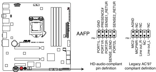 ASUS MAXIMUS IV GENE-Z GEN3 - Connecteur audio du panneau avant (10-1 pin AAFP) - 1