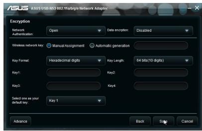 ASUS USB-N53 - Config - Encryption - 1
