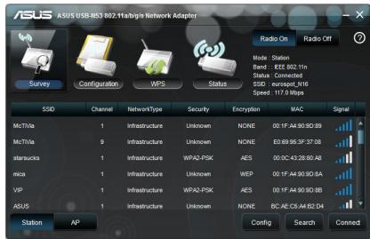 ASUS USB-N53 - Se connecter manuellement à un réseau sans fil - 2