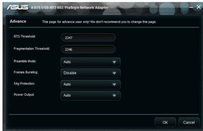 ASUS USB-N53 - RTS Threshold (Palier RTS) (0-2347) - 1
