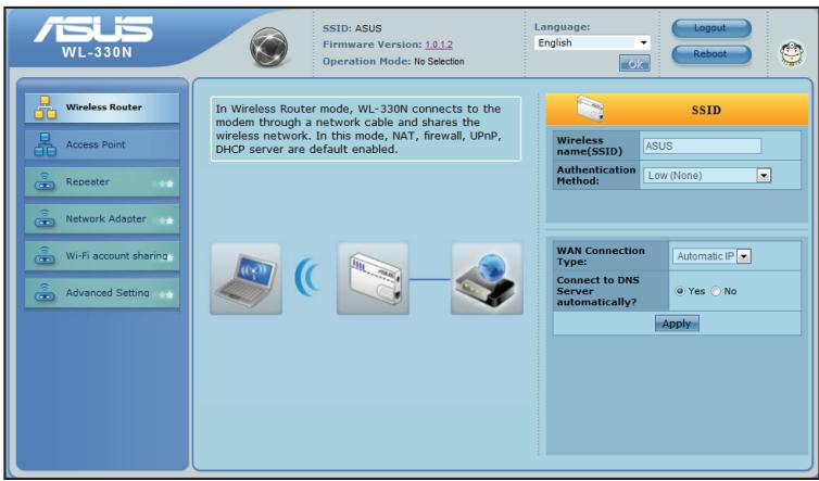 ASUS WL-330N - Mode Routeur - 2
