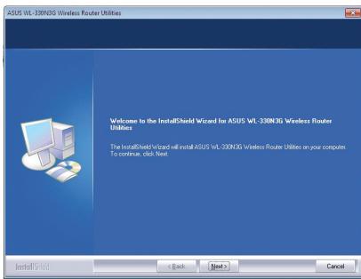 ASUS WL-330N - Installer les utilisaires - 2