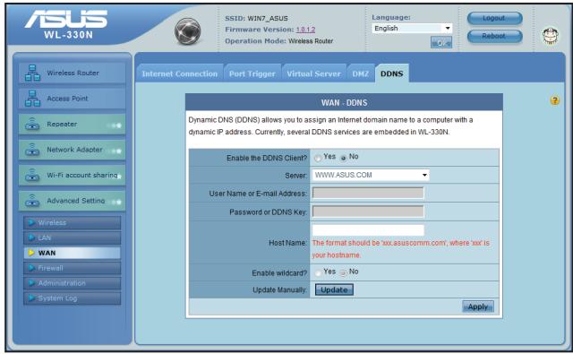 ASUS WL-330N - DDNS - 1