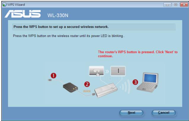 ASUS WL-330N - Cliquez sur Suivant pour continuer. - 1