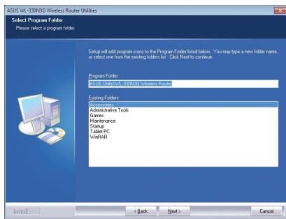 ASUS WL-330N - Installer les utilisaires - 4
