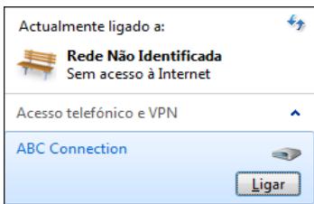 ASUS EEEBOX PC EB1503-B044E - Clique no icone de rede na barra de tarefas e clique na ligação que acabou de Criar. - 1