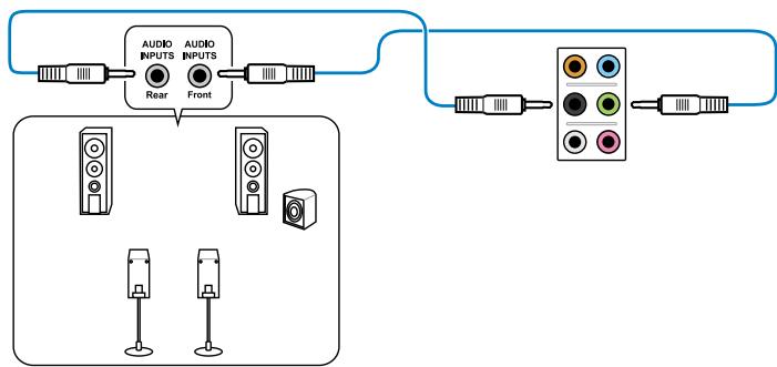 ASUS P8P67 WS REVOLUTION, P8P67 DELUXE - Connexion à un système de haut-parleurs 4.1 - 1