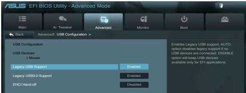 ASUS P8P67 WS REVOLUTION, P8P67 DELUXE - USB Configuration (Configuration USB) - 1