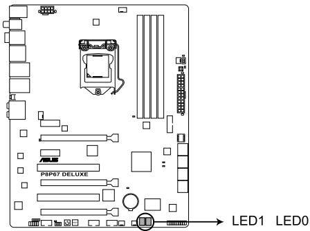 ASUS P8P67 WS REVOLUTION, P8P67 DELUXE - LED Q-Code - 1