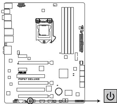 ASUS P8P67 WS REVOLUTION, P8P67 DELUXE - Interrupteur d'alimentation - 1
