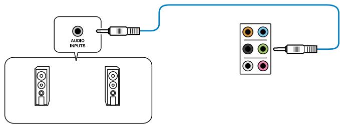 ASUS P8P67 WS REVOLUTION, P8P67 DELUXE - Connexion à des haut-parleurs stéreo - 1