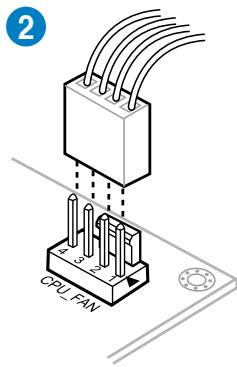ASUS P8P67 WS REVOLUTION, P8P67 DELUXE - Pour installer le ventilateur/dissipateur de CPU - 2