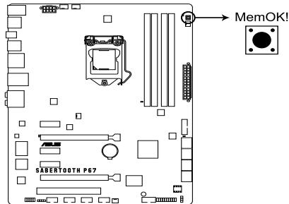 ASUS P8P67 WS REVOLUTION, P8P67 DELUXE - Interrupteur MemOK! - 1