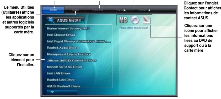 ASUS P8P67 WS REVOLUTION, P8P67 DELUXE - Lancer le DVD de support - 1