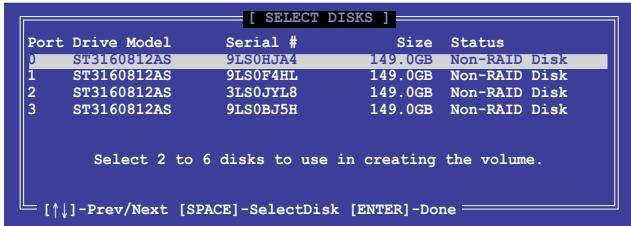 ASUS P8P67 WS REVOLUTION, P8P67 DELUXE - Créer un volume RAID - 2