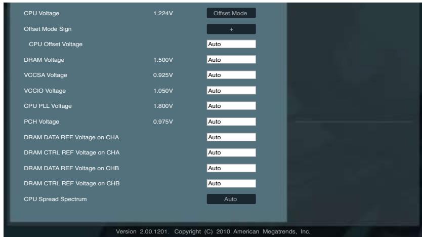 ASUS P8P67 WS REVOLUTION, P8P67 DELUXE - Menu Ai Tweaker - 4