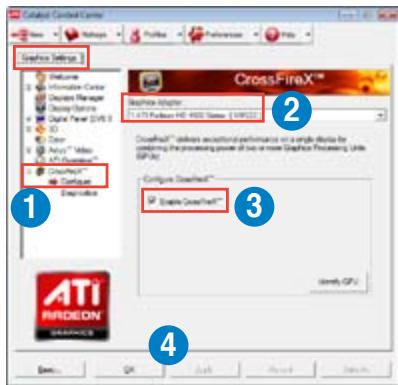 ASUS P8P67 WS REVOLUTION, P8P67 DELUXE - Activer la technologie CrossFireX™ - 1