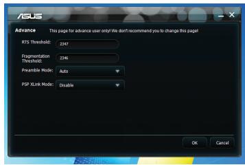 ASUS PCE-N15 - RTS Threshold (Palier RTS) (0-2347) - La fonction RTS/CTS (Request to Send/Clear - 1