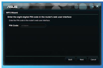 ASUS PCE-N15 - Se connecter à un réseau sans fil via WPS - 7