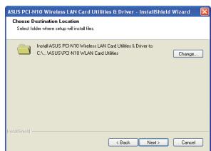 ASUS PCI-N10 - Installer le pilote et les utilisaires - 6
