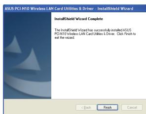 ASUS PCI-N10 - Installer le pilote et les utilisaires - 8
