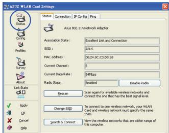 ASUS USB-N10 - Configurer l'utilitaire sans fil (Infrastructure) - 5