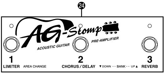 YAMAHA AGSTOMP - - Section d'interrupteur au pied - 1