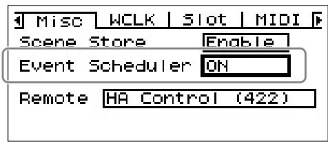 YAMAHA DME64N V12 - Event Scheduler - 1