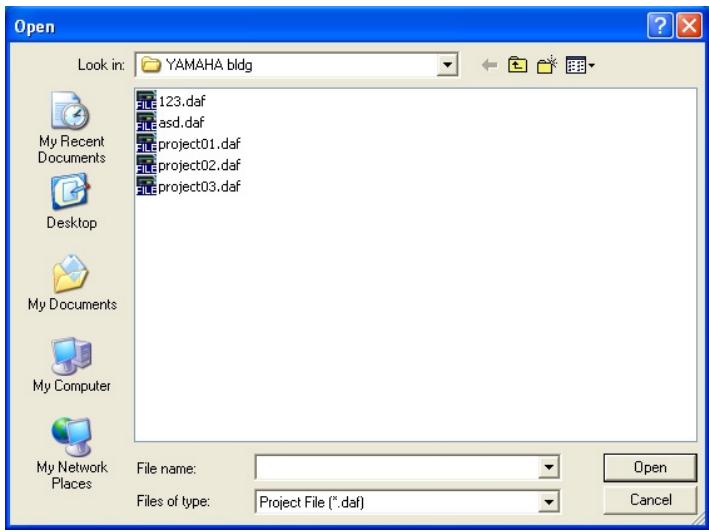 YAMAHA DMEDESIGNER V1.2 - Commande [Open] - 2