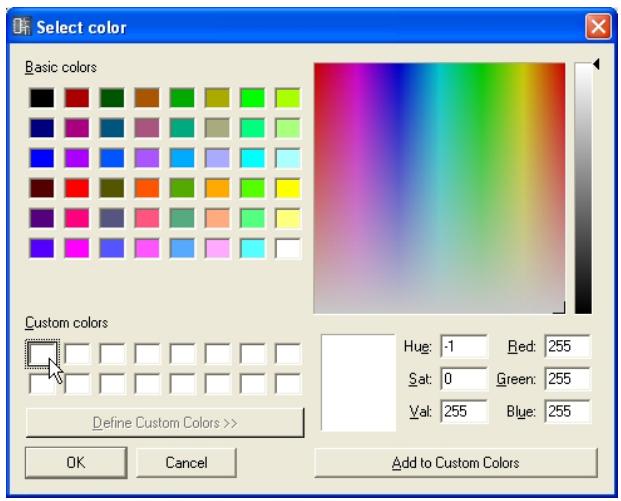 YAMAHA DMEDESIGNER V1.2 - ■ Enregistrement des couleurs créées - 1