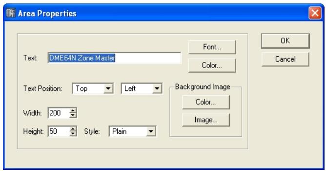 YAMAHA DMEDESIGNER V1.2 - Propriétés des objets zone - 1