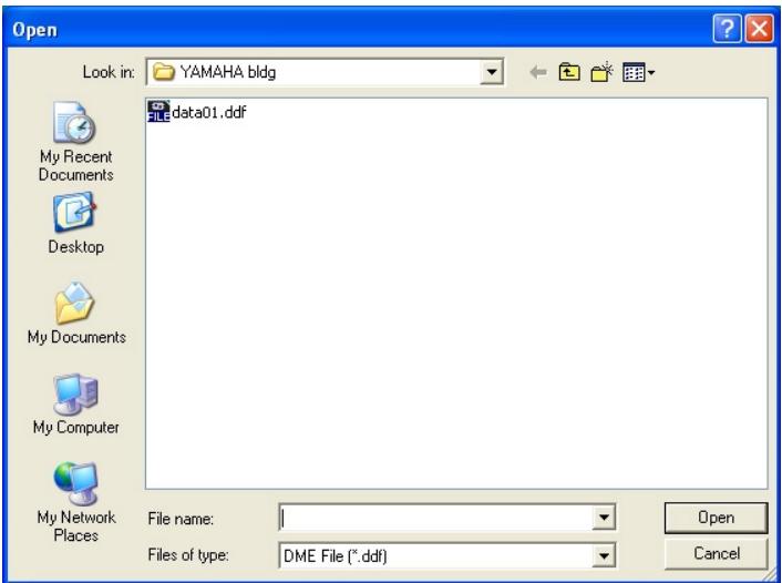YAMAHA DMEDESIGNER V1.2 - Importation de données DME - 2