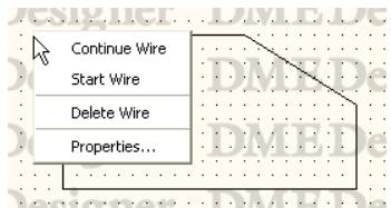 YAMAHA DMEDESIGNER V1.2 - ■ Menu contextuel Wire Object (Termination) (Extrémité) - 1