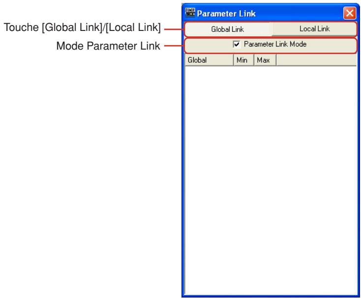 YAMAHA DMEDESIGNER V1.2 - Fenêtre Parameter Link - 1