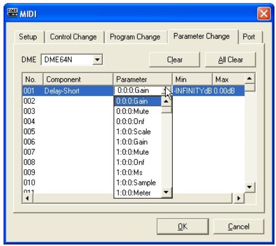 YAMAHA DMEDESIGNER V1.2 - Parameter - 1