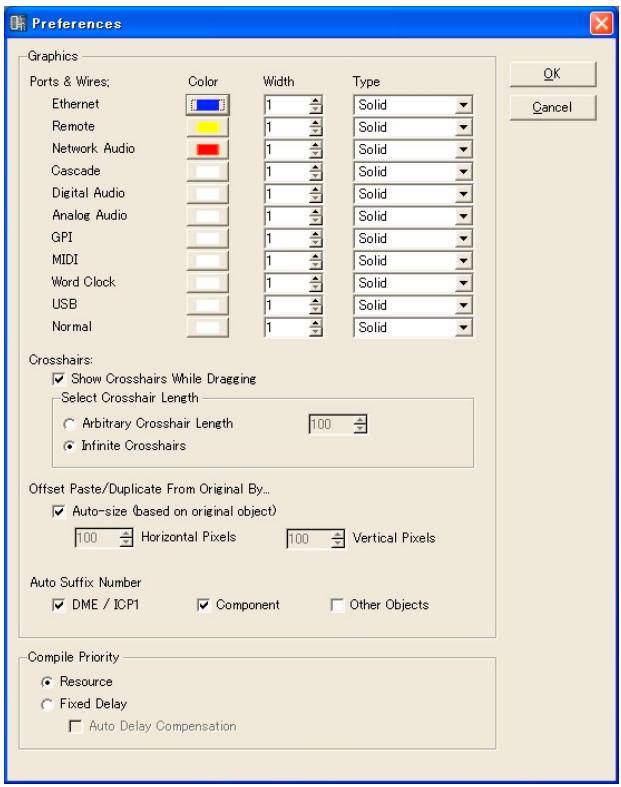 YAMAHA DMEDESIGNER V1.2 - Preferences - 1